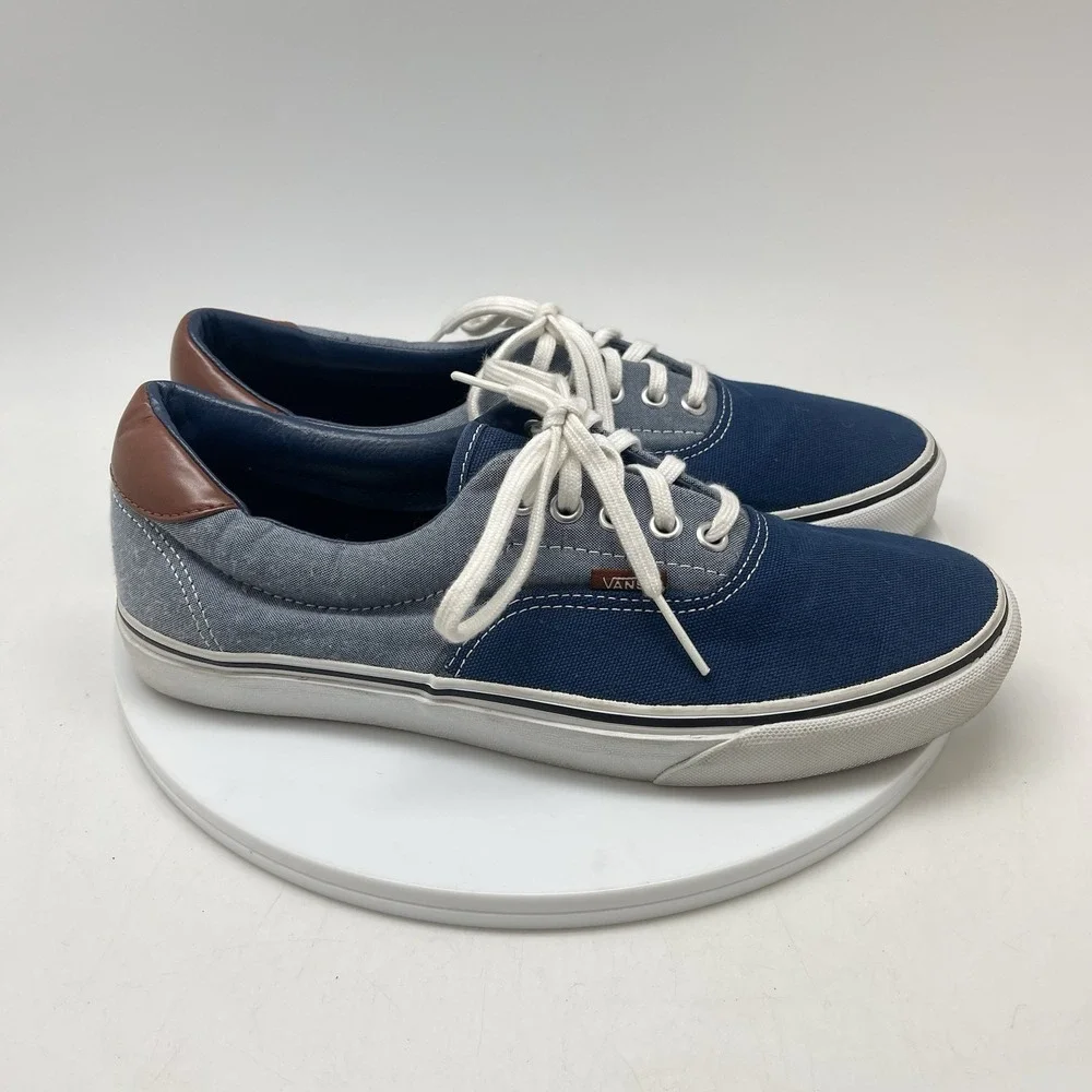 Vans Sneakers Mens 8.5 Womens 10 Era 59 TC9R Denim Blue Skate Casual Shoes